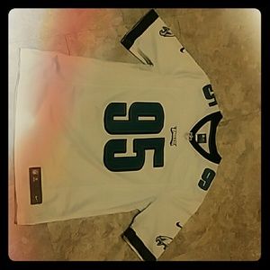#95 NFL-NIKE On Field Philadelphia Eagles Jersey